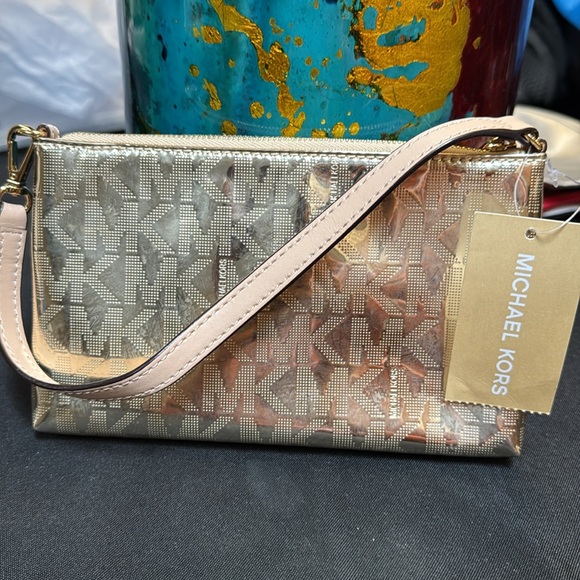 Michael Kors Gold Wristlet - Picture 2 of 3